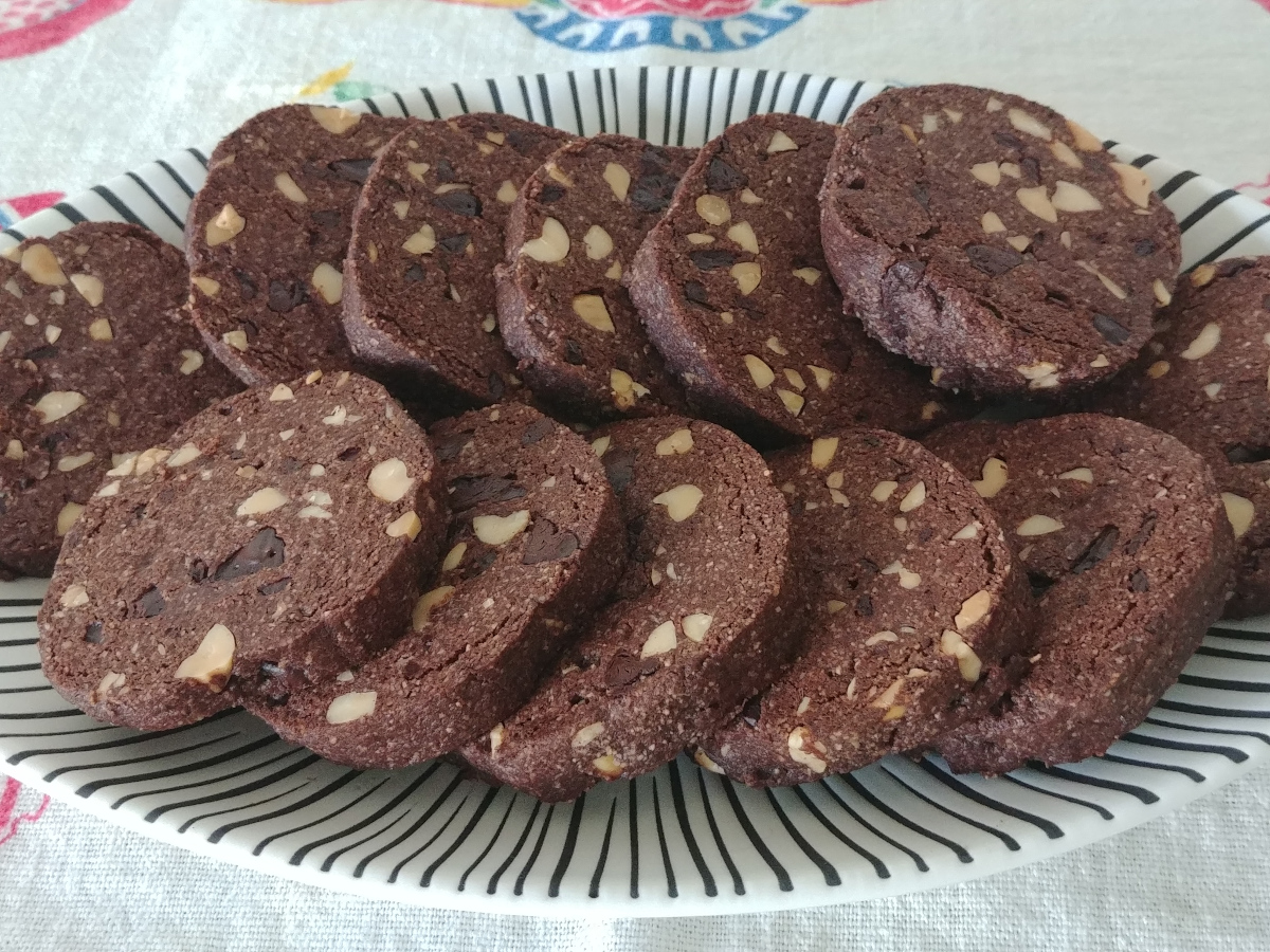 Salted Peanut Double Chocolate Cookies