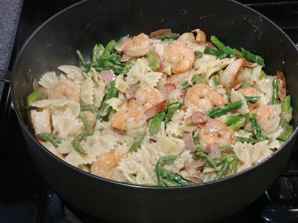 Asparagus Prosciutto Shrimp Pasta Cook and Eat at Home Cook and Eat