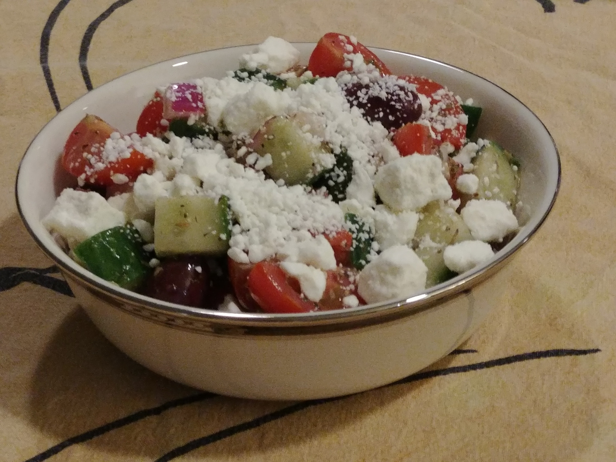 Greek Cucumber Tomato Salad