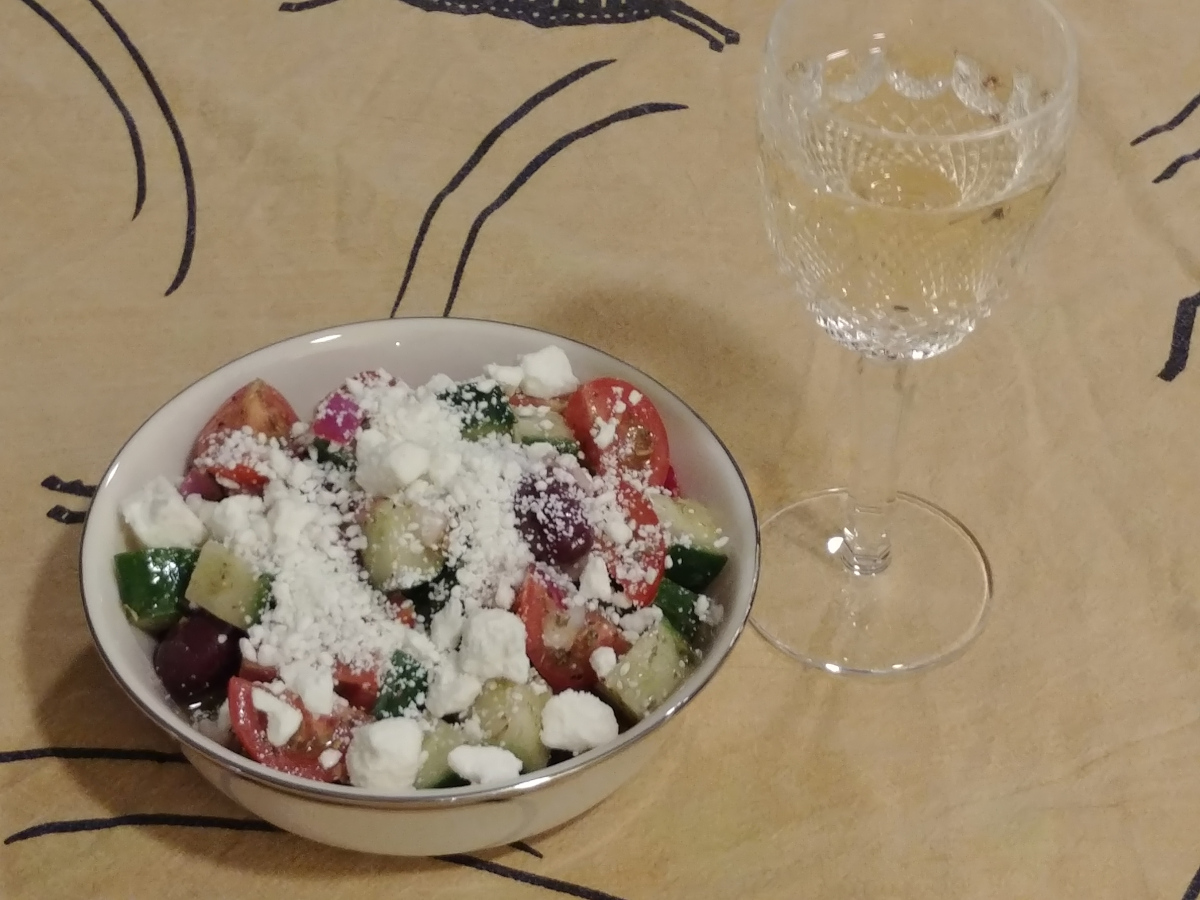 Greek Cucumber Tomato Salad