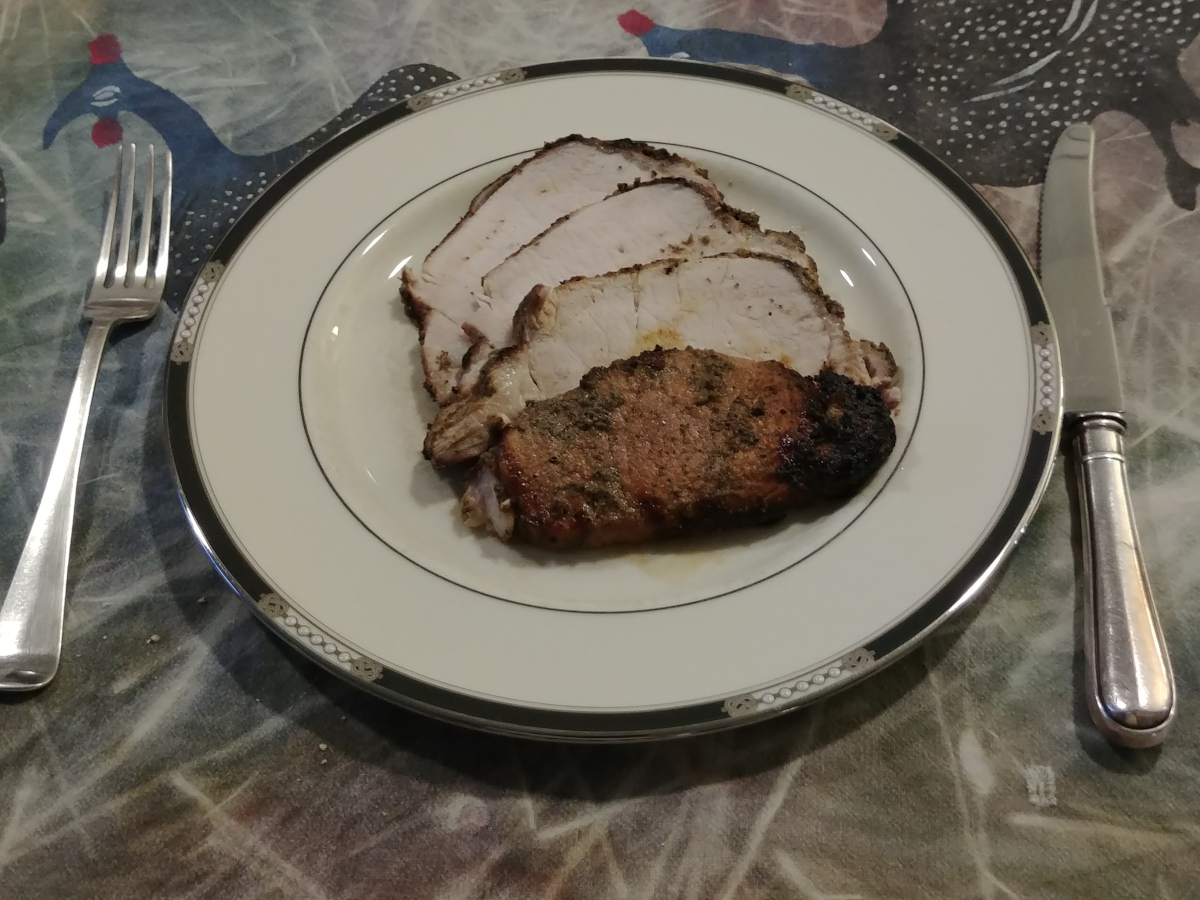 Savory Grilled Roast Pork