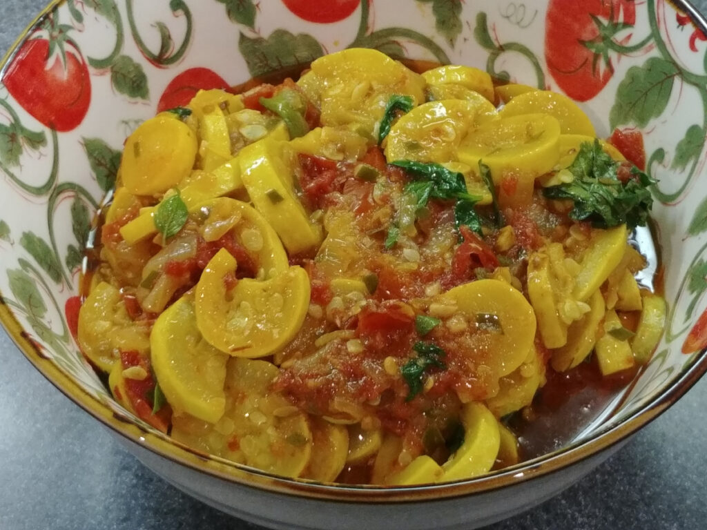 Asian Marinara Yellow Squash Recipe PDF Cook and Eat at Home Cook and