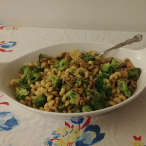 Seasoned Chicken Broccoli Pasta
