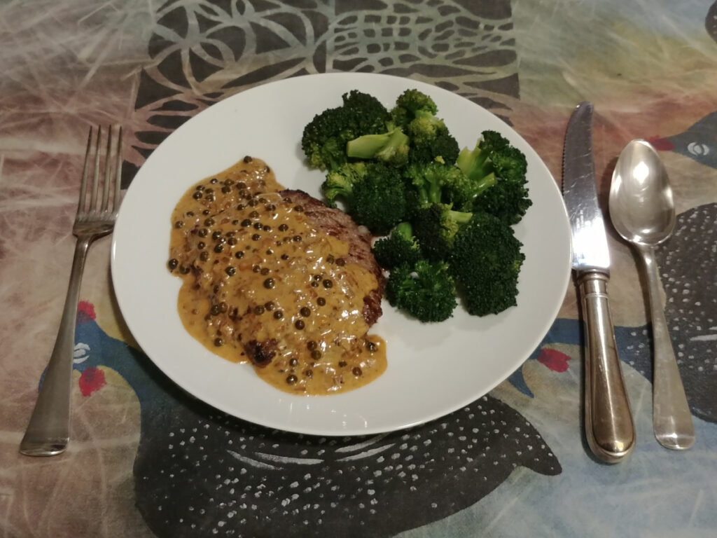 Green Peppercorn Brandy Cream Sauce Cook and Eat at Home Cook and Eat